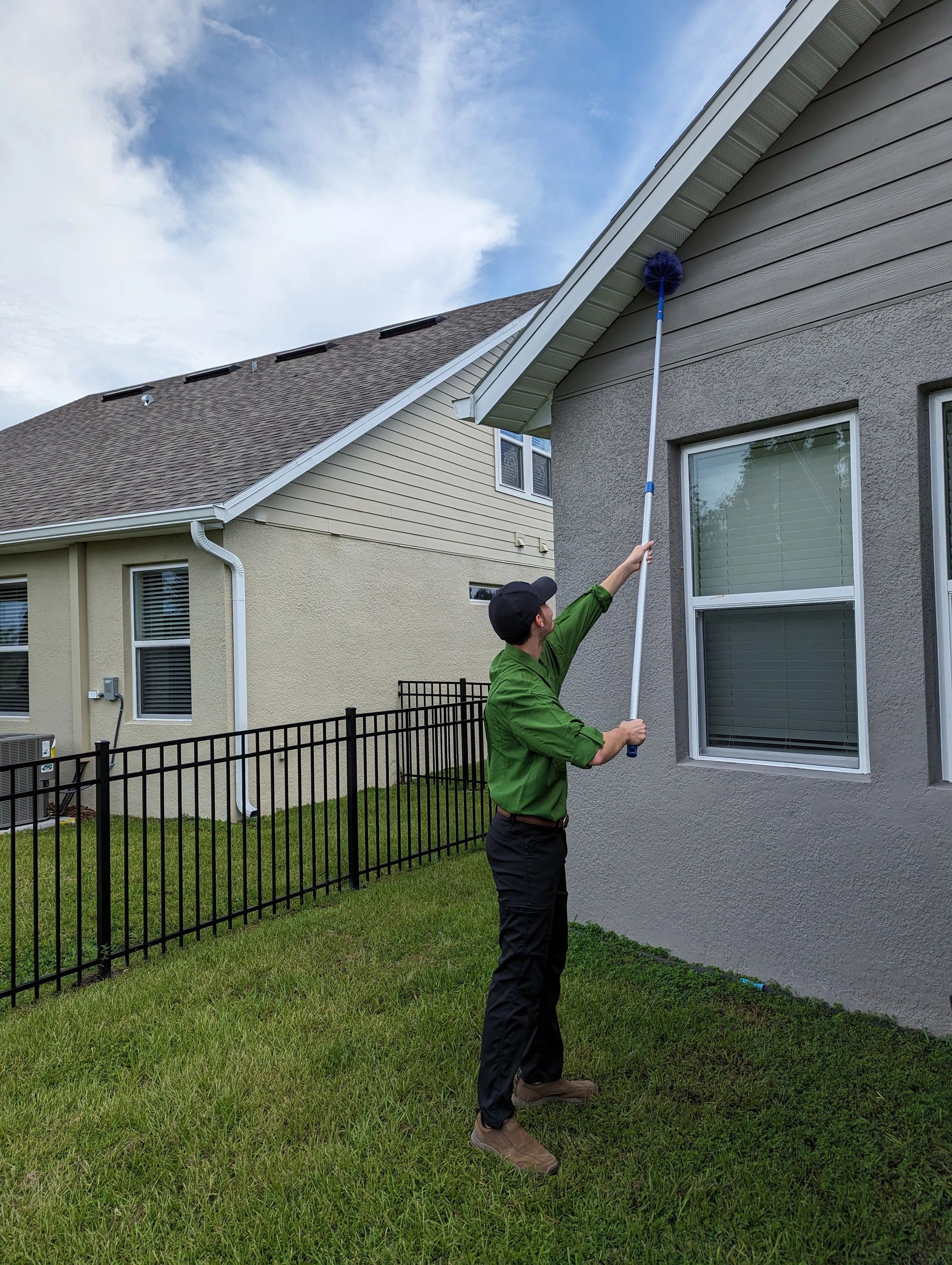 EcoPest owner on-site at a Palm Coast home